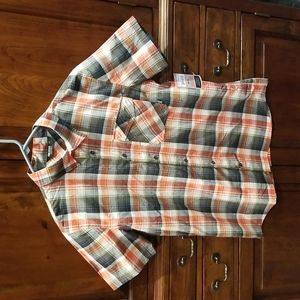 Outdoor Life Men's Plaid Shirt - Red and Black